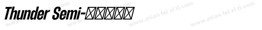 Thunder Semi字体转换